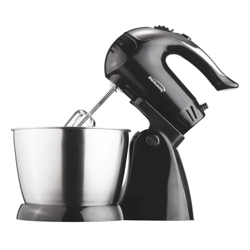BRENTWOOD SM-1153 5-SPEED + TURBO STAND MIXER, BLACK
